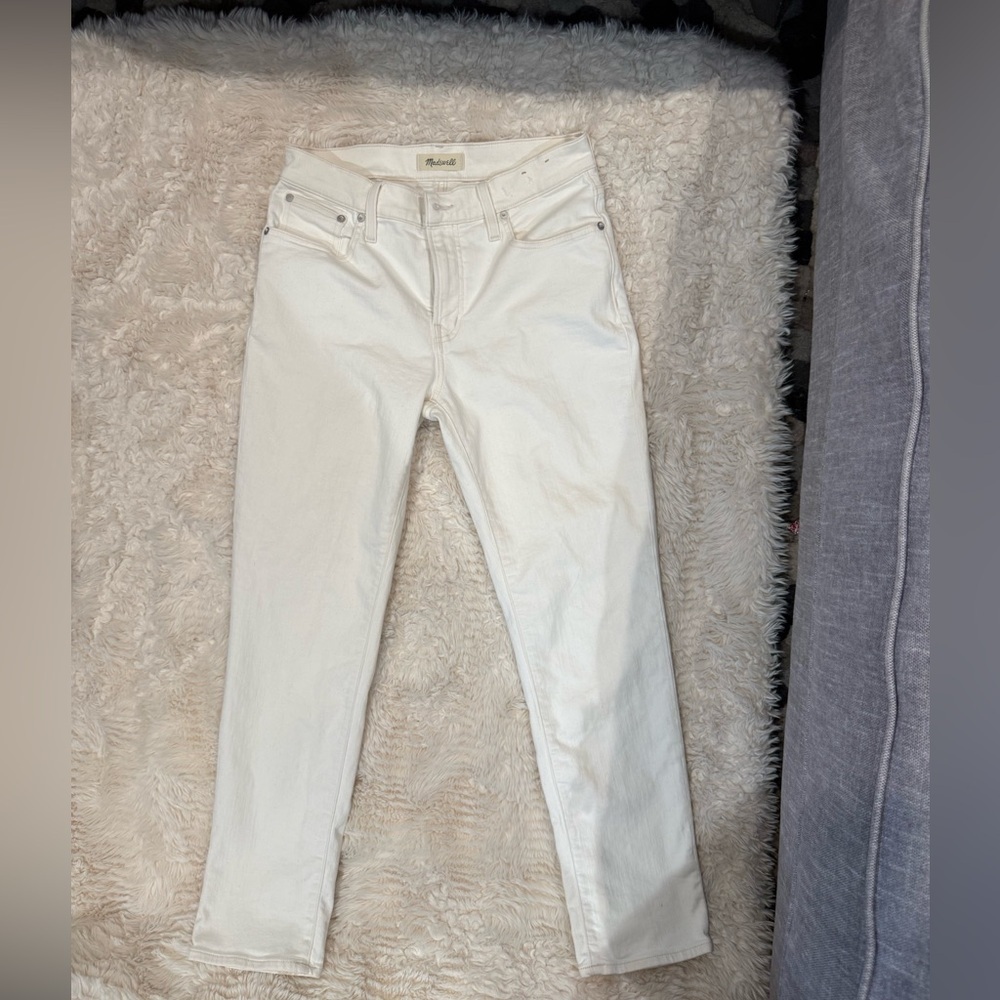 Madewell White Skinny Jeans